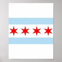 Drapeau de la ville de Chicago (Illinois)