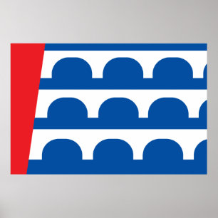 Poster Drapeau de la ville de Des Moines
