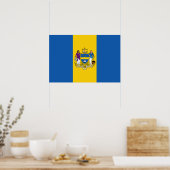 Poster Drapeau de la ville de Philadelphie (Pennsylvanie) (Cuisine)