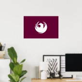 Poster Drapeau de la ville de Phoenix (Arizona) (Bureau à domicile)