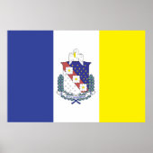 Poster Drapeau de la ville de Shreveport (Devant)