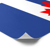 Poster Drapeau de la ville de Toronto (Canada) (Coin)