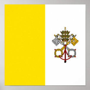 Poster Drapeau de la ville du Vatican
