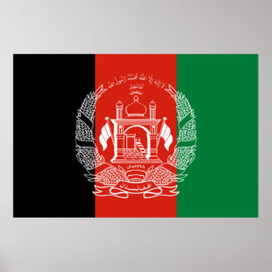 Poster Drapeau de l'Afghanistan