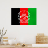 Poster Drapeau de l'Afghanistan (Cuisine)