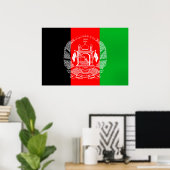 Poster Drapeau de l'Afghanistan (Bureau à domicile)