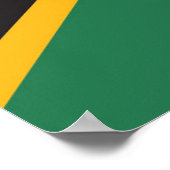 Poster Drapeau de l'Afrique du Sud (Coin)