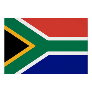 Poster Drapeau de l'Afrique du Sud