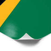 Poster Drapeau de l'Afrique du Sud (Coin)