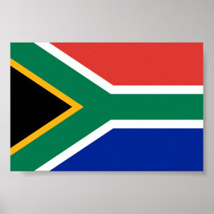 Poster Drapeau de l'Afrique du Sud