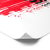 Poster Drapeau de l'Albanie (Coin)