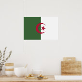 Poster Drapeau de l'Algérie (Cuisine)