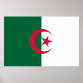 Poster Drapeau de l'Algérie (Devant)