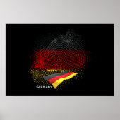 Poster Drapeau de l'Allemagne (Devant)