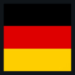 Poster Drapeau de l'Allemagne - Deutschland<br><div class="desc">Le drapeau de l'Allemagne ou Deutschland est un tricolore composé de trois bandes horizontales égales affichant les couleurs nationales de l'Allemagne noir,  rouge et or. #allemagne #allemagne #deutschland #berlin #patriotique #drapeau</div>