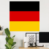 Poster Drapeau de l'Allemagne - Deutschland (Bureau à domicile)
