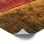 Poster Drapeau de l'Allemagne en bois (Coin)