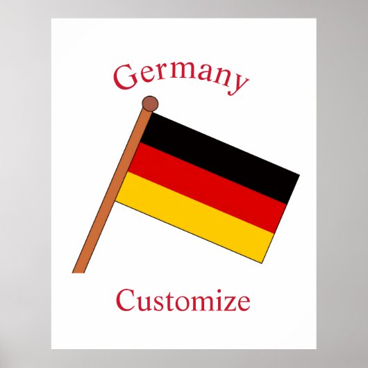 Poster Drapeau de l'Allemagne Thunder_Cove (Devant)