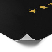 Poster Drapeau de l'Amérique Eagle 250e anniversaire 1776 (Coin)