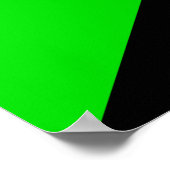 Poster Drapeau de l'anarchisme vert (Coin)