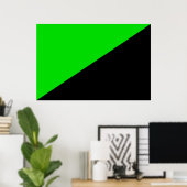 Poster Drapeau de l'anarchisme vert (Bureau à domicile)