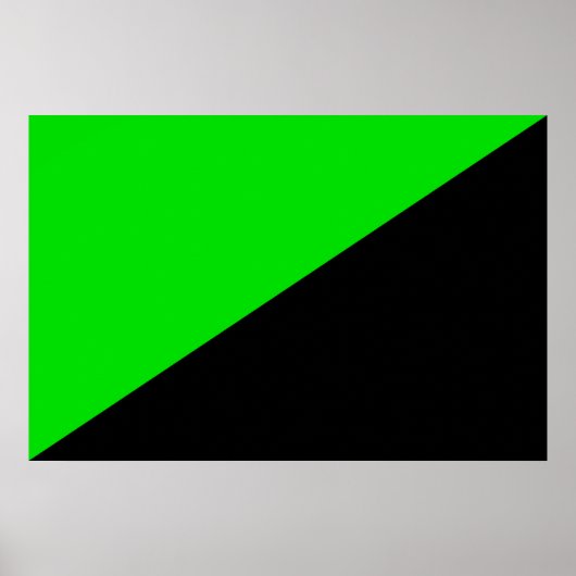 Poster Drapeau de l'anarchisme vert (Devant)
