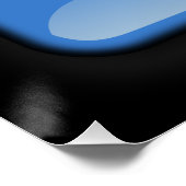 Poster Drapeau de l'Antarctique (Coin)
