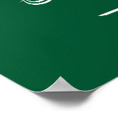 Poster Drapeau de l'Arabie saoudite (Coin)