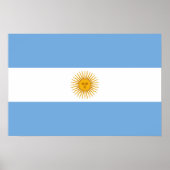 Poster Drapeau de l'Argentine (Devant)