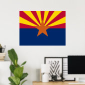 Poster Drapeau de l'Arizona (Bureau à domicile)