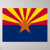 Poster Drapeau de l'Arizona (Devant)