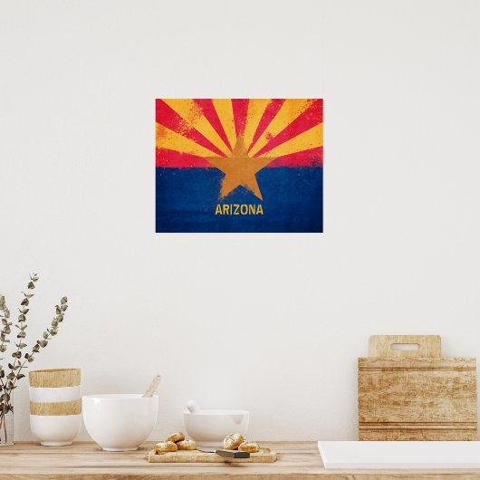 Poster Drapeau de l'Arizona (Cuisine)