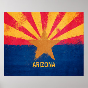Poster Drapeau de l'Arizona