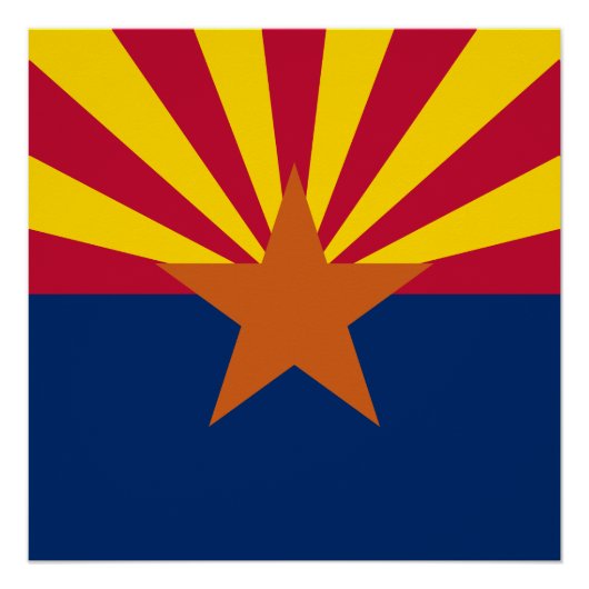 Poster Drapeau de l'Arizona (Devant)