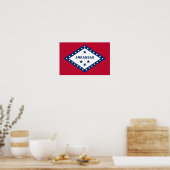 Poster Drapeau de l'Arkansas (Cuisine)