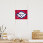 Poster Drapeau de l'Arkansas (Cuisine)