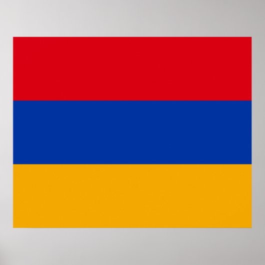 Poster Drapeau de l'Arménie (Devant)