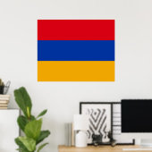 Poster Drapeau de l'Arménie (Bureau à domicile)