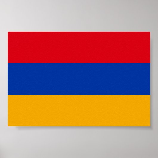 Poster Drapeau de l'Arménie (Devant)