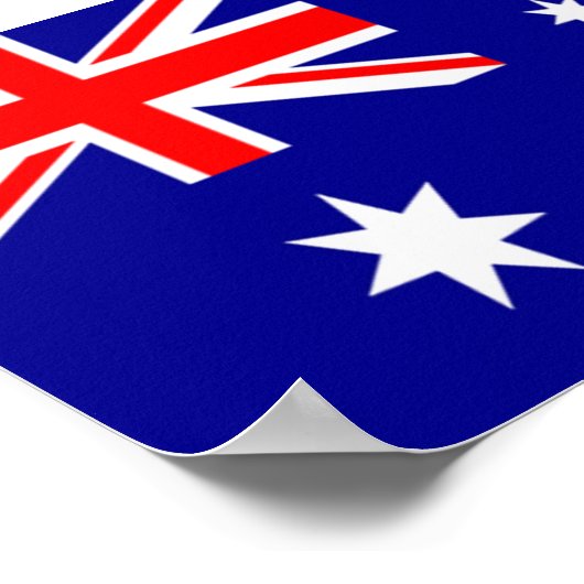 Poster Drapeau de l'Australie (Coin)