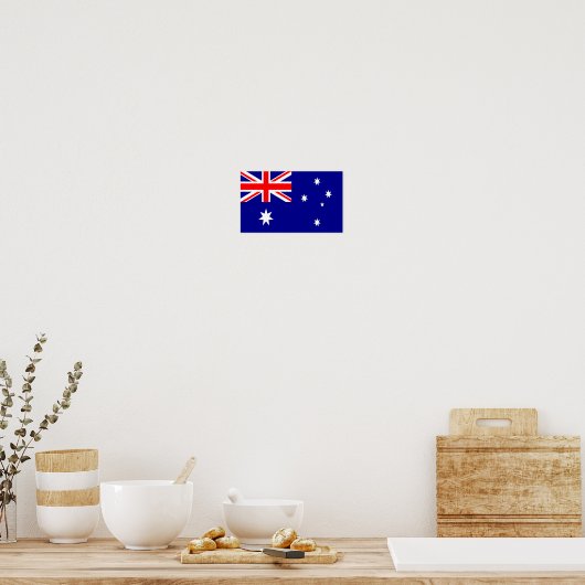 Poster Drapeau de l'Australie (Cuisine)