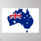 Poster drapeau de l'Australie (Devant)