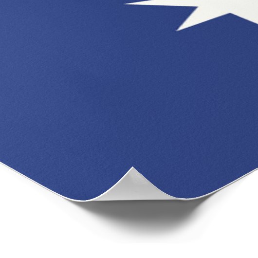 Poster Drapeau de l'Australie (Coin)