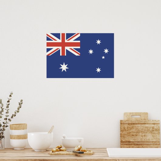Poster Drapeau de l'Australie (Cuisine)