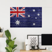 Poster Drapeau de l'Australie (Bureau à domicile)