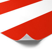 Poster Drapeau de l'Autriche (Coin)