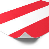 Poster Drapeau de l'Autriche (Coin)
