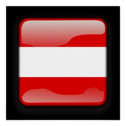 Poster Drapeau de l'Autriche (Devant)