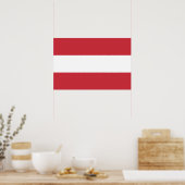 Poster drapeau de l'Autriche (Cuisine)