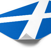 Poster Drapeau de l'Écosse (Coin)